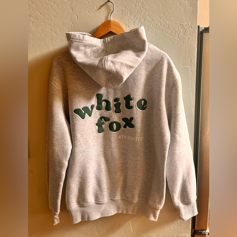 White Fox Boutique Light Gray Green Bubble Sweatshirt - Picture 4 of 5